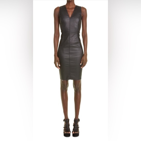 ✨Host Pick✨Rick Owens Coated Denim Bodycon Dress- Sz 4
